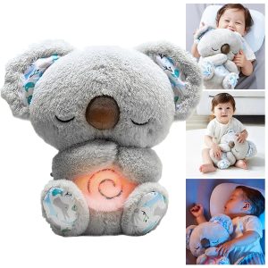 Breathing Koala Plush – Soothing Sleep / Anxiety Relief Toy with Rhythmic Breathing, Light & Sound