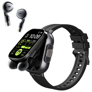 2-in-1 Smartwatch with Built-in Bluetooth Earbuds | HD Fitness Tracker Watch for Men