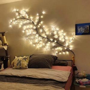 Tree Branch Wall Lights – 180 LED Decorative Fairy Lights | Bendable Branch Design for Bedroom, Living Room & Event Decor