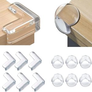 Table CorClear Table Corner Edge Protectors – Transparent Baby Safety Guards for Furniture | Strong Adhesive & Stylish Designner Edge Protectors
